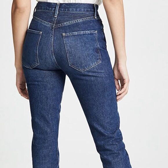 Agolde Remy Wink Wash Jeans Ankle Cropped High Rise Straight Leg Size 24 - Picture 7 of 13
